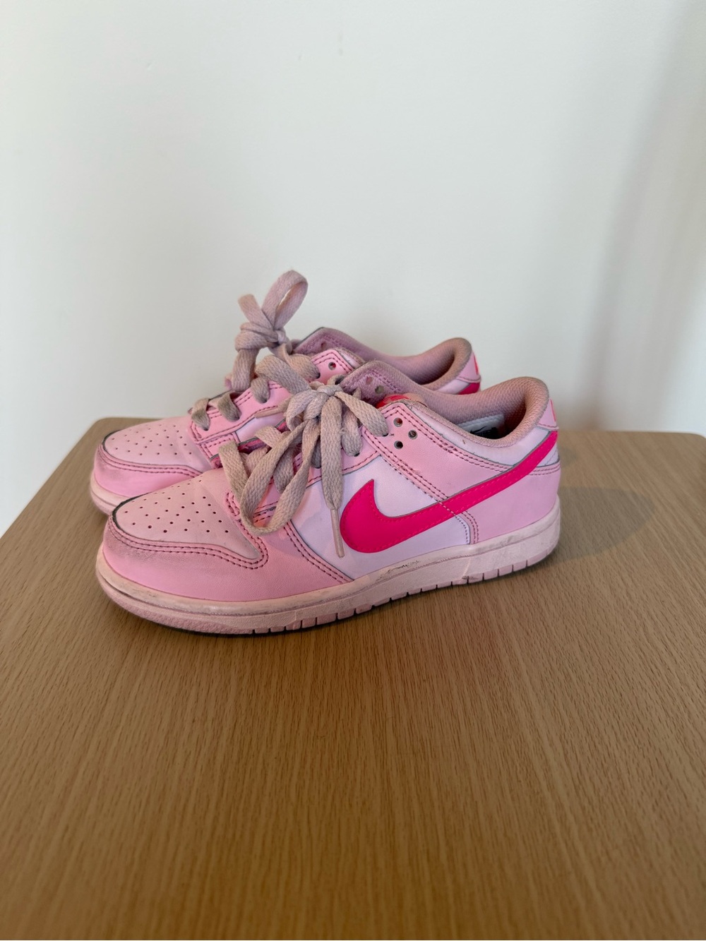 Nike Kids Pink and Hot Pink Low-Top Sneakers